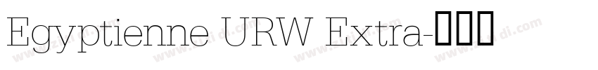 Egyptienne URW Extra字体转换